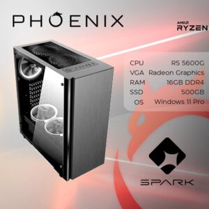 Stolno računalo Fenix 132 AMD Ryzen 5 5600G,16GB DDR4,NVMe SSD 500GB,W11