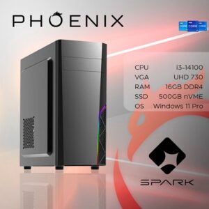 Stolno računalo Fenix 233 Intel i3 14100,16GB DDR4,NVMe SSD 500GB,W11pro